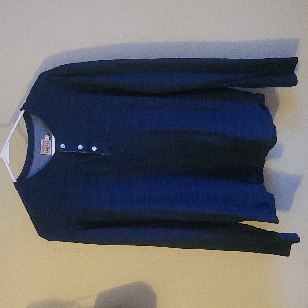 Men's Large Faherty Cloud Cotton Henley